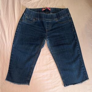 Tyte Jeans Women’s Dark Blue Cropped Denim Shorts